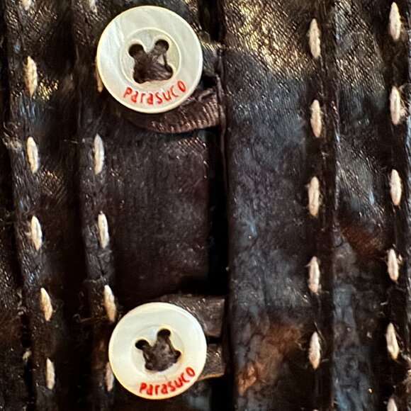 Vintage Parasuco Women's button-up blouse - Medium - Picture 13 of 16